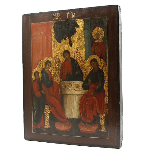Старинная икона Св. Троица, 18 век 