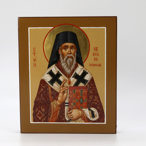 Св. Нектарий Егинский, писаная икона