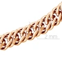 Цепь автомат из красного золота, плетение двойное панцирное