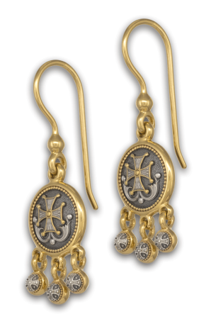 СЕРЬГИ "ПРОЦВЕТШИЙ КРЕСТ"