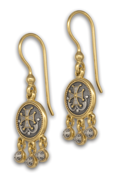 СЕРЬГИ "ПРОЦВЕТШИЙ КРЕСТ"