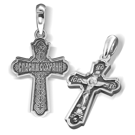 Крест нательный «Распятие» КР10 серебро