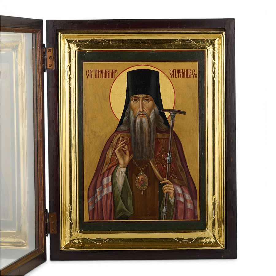 Рукописная икона Св. Питирим Тамбовский, писаная икона 
