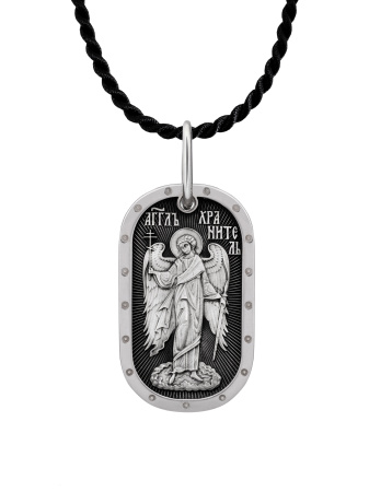 Медальон "Ангел Хранитель" с молитвой Отче Наш