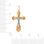 Крест из комбинированного золота