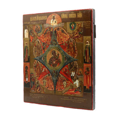 Икона Божией Матери Неопалимая Купина, 19 век