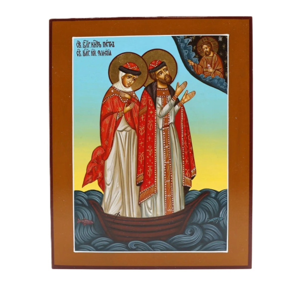 Св. Петр и Феврония, писаная икона