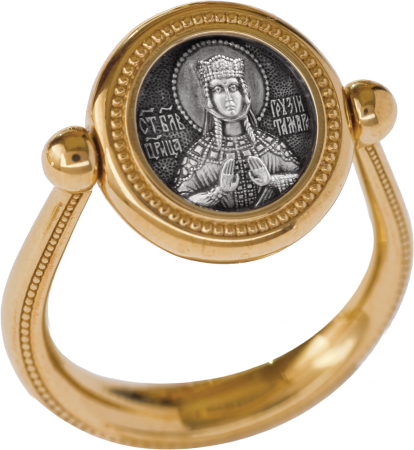 Перстень с иконой "Святая благоверная царица Тамара"