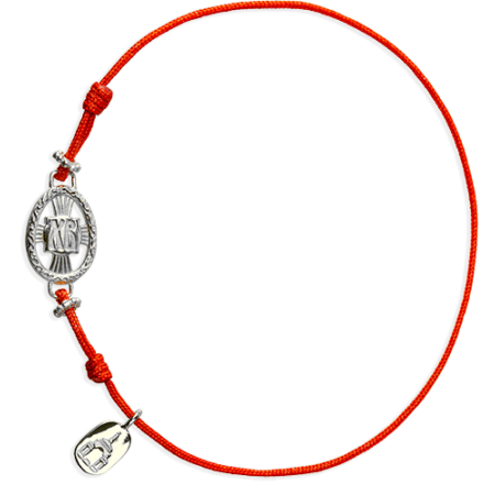 Браслет на нити «Пасхальный» серебро