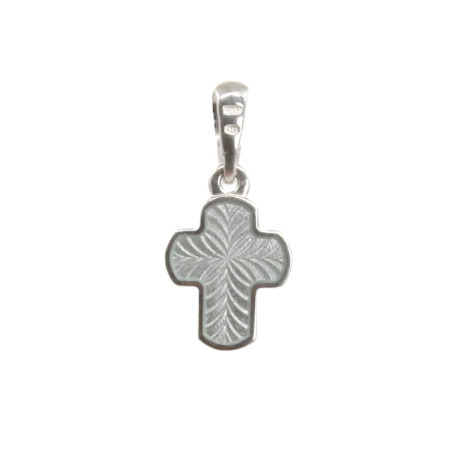 Детский крестик модель «КРЭ12» перламутровый