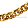 Цепь ручной работы из желтого золота, плетение бисмарк