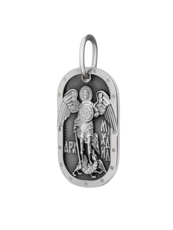 Медальон "Архангел Михаил" с молитвой Отче Наш