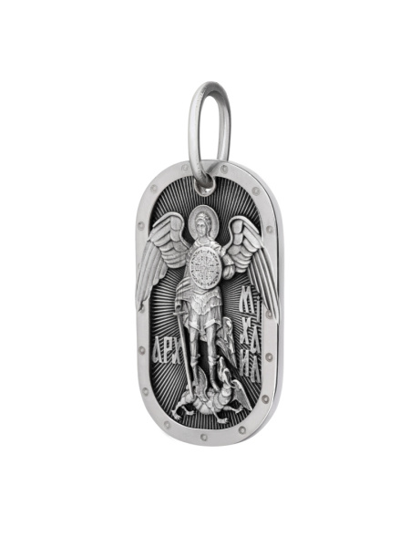 Медальон "Архангел Михаил" с молитвой Отче Наш