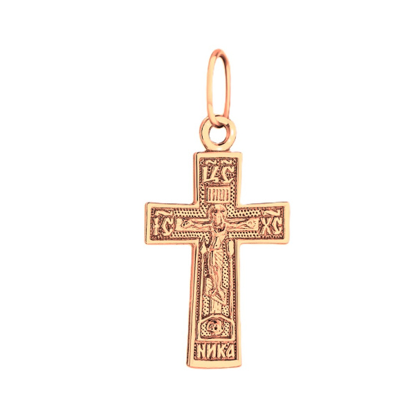 Крест из красного золота Распятие