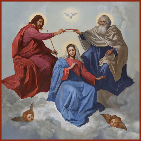 Коронование Пресвятой Богородицы, купить икону