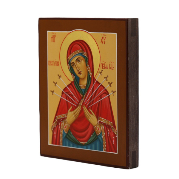 Семистрельная икона Божией Матери, писаная икона