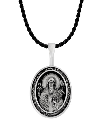 Медальон с образом "св. пр. Савва Крыпецкий"