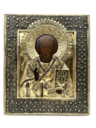 Николай Чудотворец святитель икона 19в