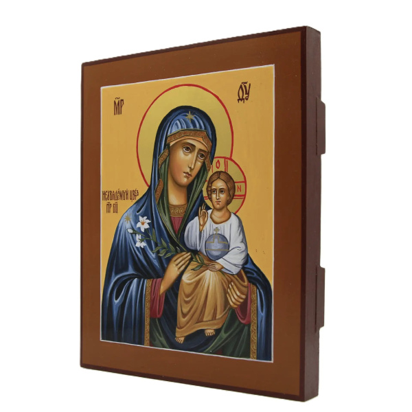 Неувядаемый цвет, писаная икона Божией Матери