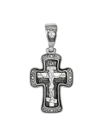 Крест "Распятие" с молитвой "Да Воскреснет Бог"