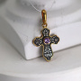 Детский крест "Казанская БМ" с аметистом