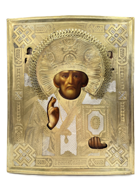 Николай Чудотворец святитель икона 19в