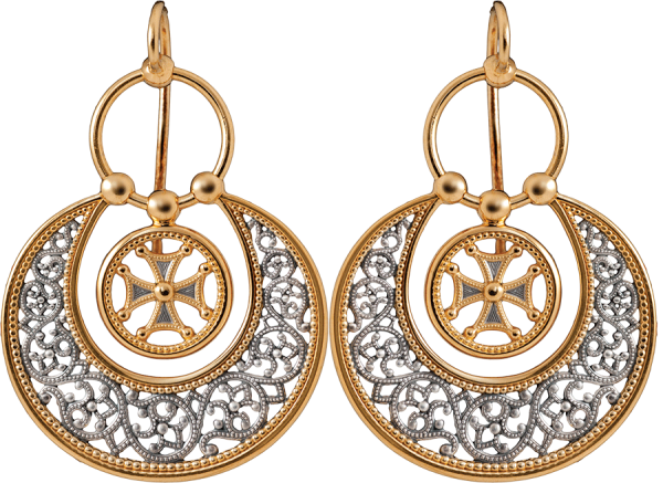 Серьги-лунницы