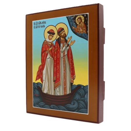Св. Петр и Феврония, писаная икона