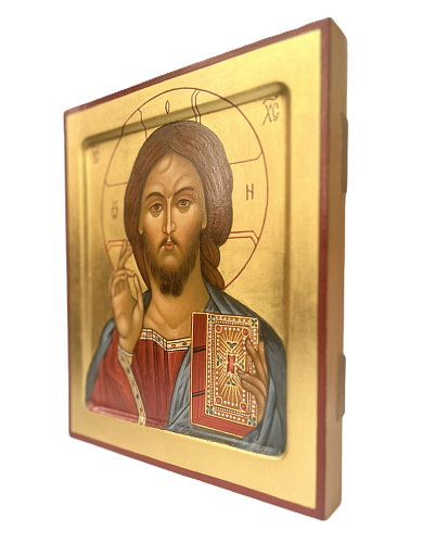 Рукописная икона Господь Вседержитель, писаная икона 