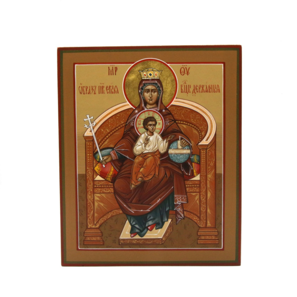 Державная икона Божией Матери, писаная икона