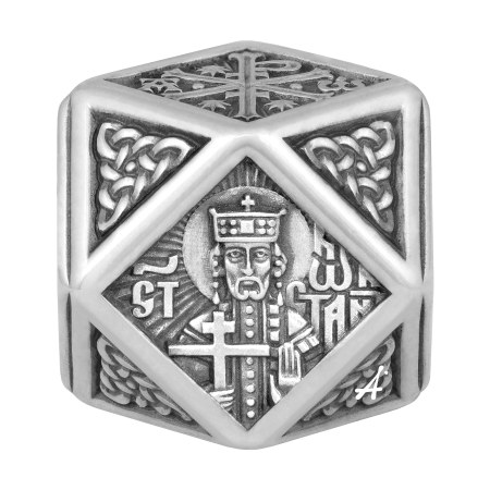 Бусина «Святой равноапостольный Константин Великий. Молитва»