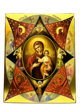 Неопалимая Купина, писаная икона Божией Матери