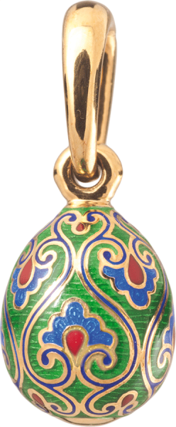 Пасхальное яйцо с цветочным орнаментом