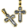 Крест нательный «св. Николай Чудотворец» серебро/золочение – фото №1