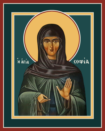 София преподобная (мать преподобного Саввы Освященного), купить икону