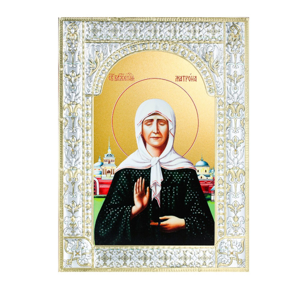 Икона Матрона Московская блаженная в рамке