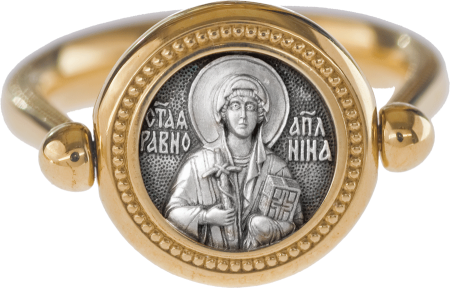 Перстень с иконой "Святая равноапостольная Нина"