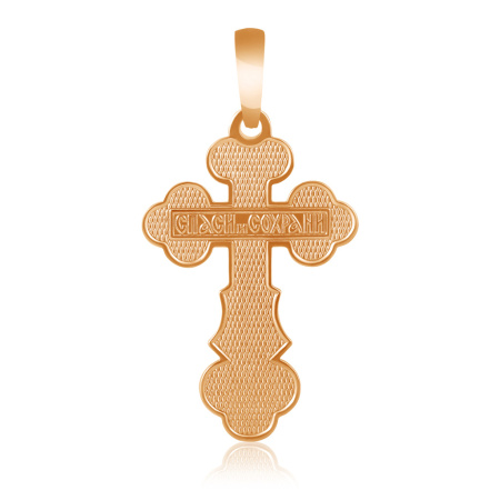 Крест из комбинированного золота