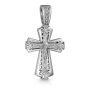 Крест из белого золота "Распятие" с бриллиантами