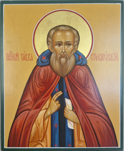 Пр. Савва Сторожевский, писаная икона