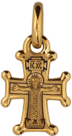 Крест «РАСПЯТИЕ. БОЖИЯ МАТЕРЬ ОРАНТА (СИРИЙСКИЙ)»