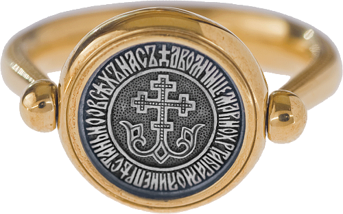 Перстень с иконой «СВЯТАЯ ВЕЛИКОМУЧЕНИЦА МАРИНА» 