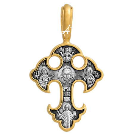 «Спас Нерукотворный. Прп. Петр и Феврония Муромские. Свт. Николай Мирликийский»