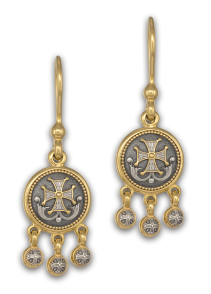 СЕРЬГИ "ПРОЦВЕТШИЙ КРЕСТ"