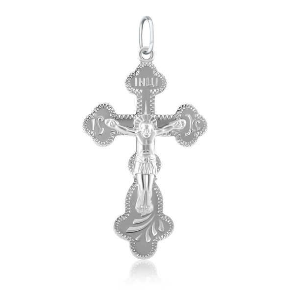 Крест из белого золота