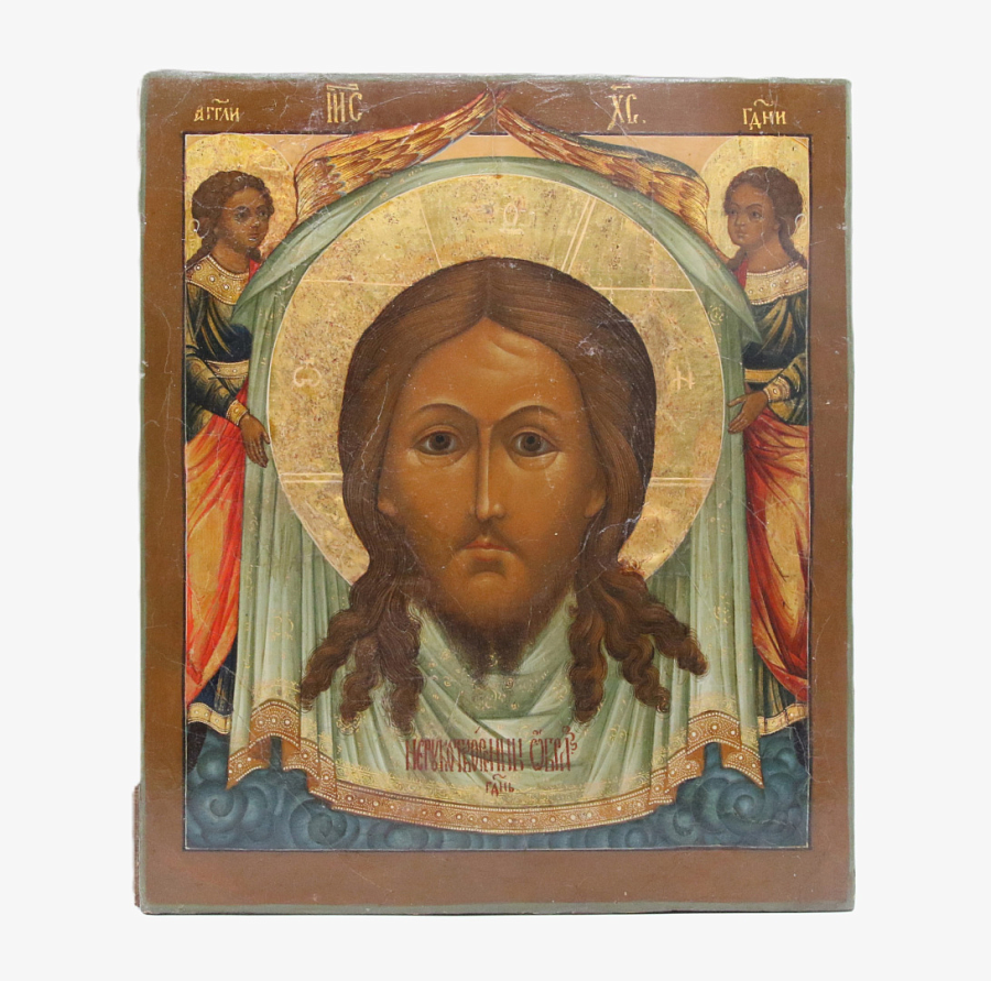 Старинная икона Спас Нерукотворный 