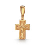 Крест из красного золота "Распятие"