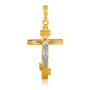 Крест из комбинированного золота