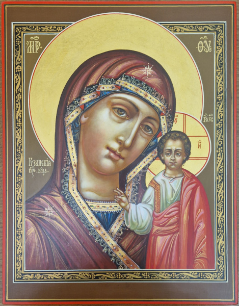 Казанская икона Божией Матери, писаная икона