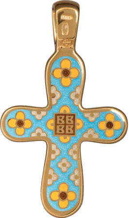 Крест «ГОЛГОФСКИЙ КРЕСТ С ЦАТОЙ. КРИПТОГРАММА ВВВВ»